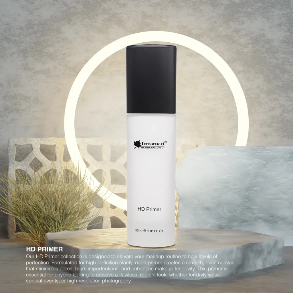 Alt Text: Best Ferrarucci Highlight Primer for glowing radiant makeup finish