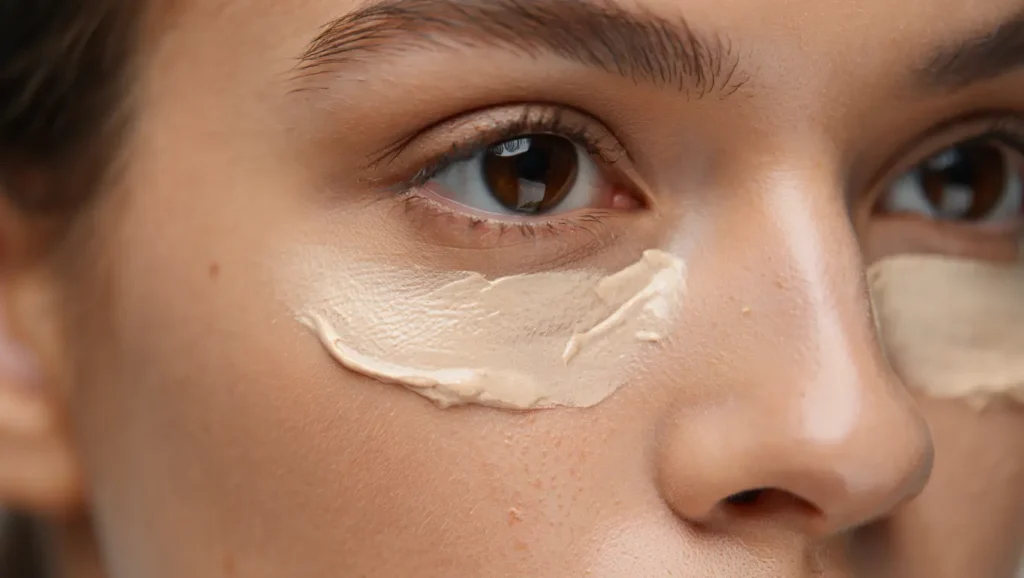 correct way to apply concealer under eyes